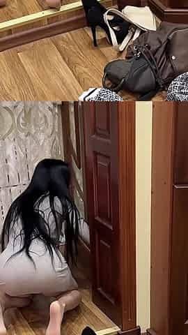 Stepson Ripped Pantyhose, Huge Cum Load in Big Ass Stepmom. MILF Creampie