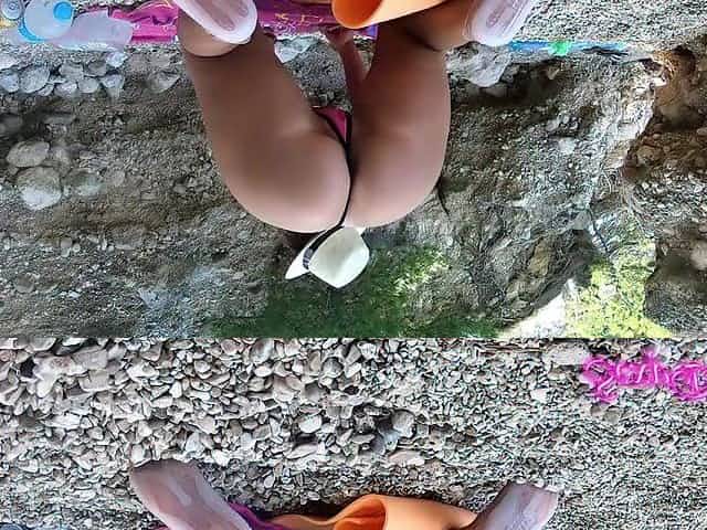 Charming mother I'd like to fuck squirt on the beach