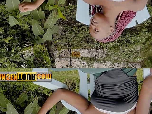 Sawadi Jones having coarse sex with ally after pleasure time with ebony ally