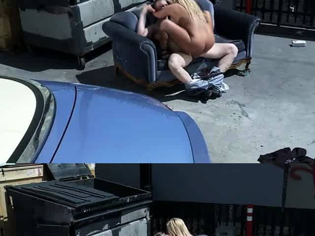 Lapdance and blowjob made by BIG boobs blonde