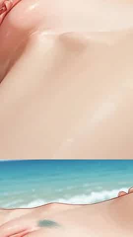 Fucking Scorching Lesbians with Dark and Blue Hair Intensively Smooch on a White Beach, Making It the Hottest Gonzo