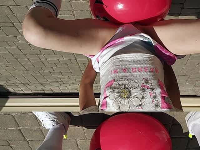 Horny MILF and Her Pervert Fantasy. DP Riding Fitness Ball