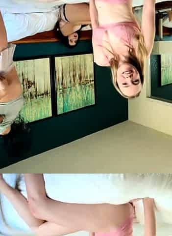 Blonde tight pussy babe has solo toy fun