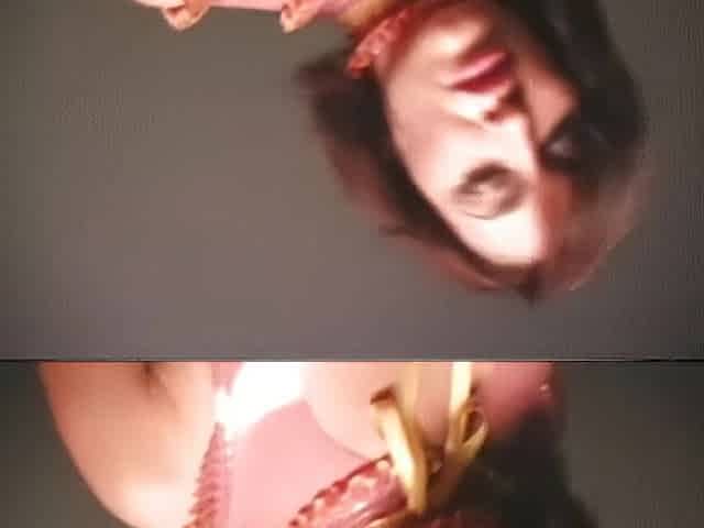 Latex Disrobe Tease and Vagina Rubbing