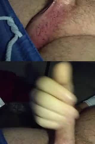 Late night masturbating and jizz flow...