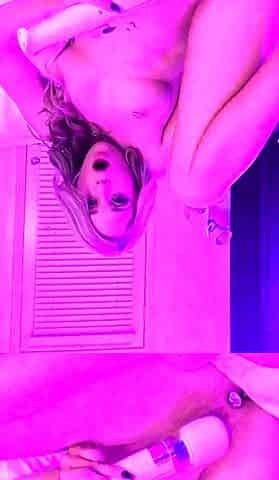 Amateur blonde girlfriend toyed and facialized