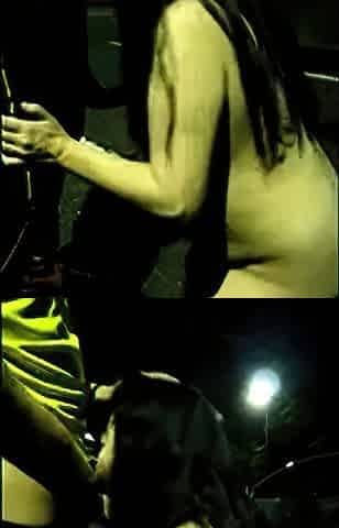Chubby Asian MILF Gets Facial Outdoors