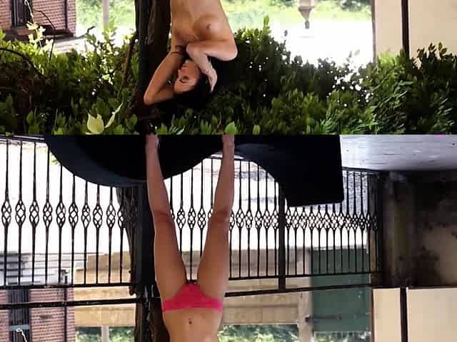 Petite small tits MILF passion posing