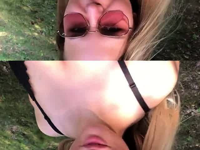 Risky Public Blowjob with a Blonde Amateur Babe