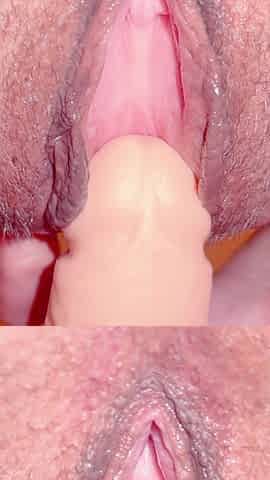 My Toy Brought Me to Orgasm. an Extremely Close-up Shot.