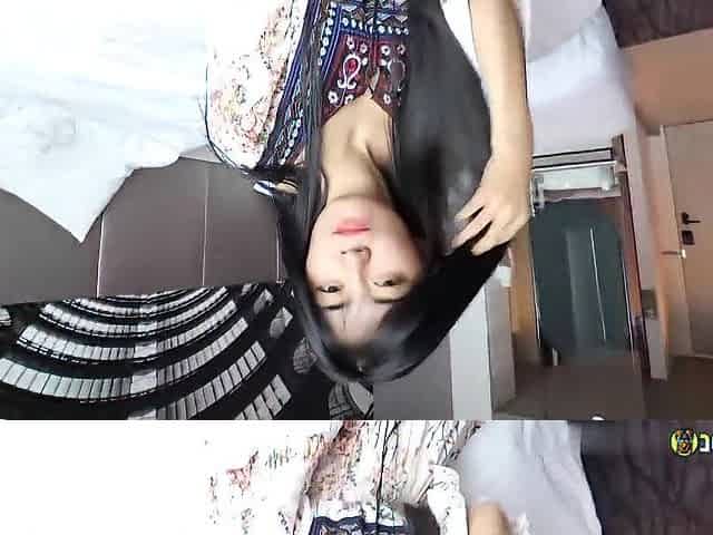 JohnTronX - Nice-looking shy cutie shows me her unshaved cunt and sucks my knob in POV fashion