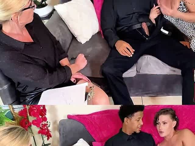 Coples Thearpy Turnes In A Crazy Threesome - We Tag Teamed The Therapist