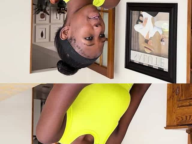 Big ass ebony teen gives sloppy blowjob