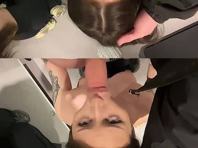 I dragged a stranger into the locker room to get a load of cum