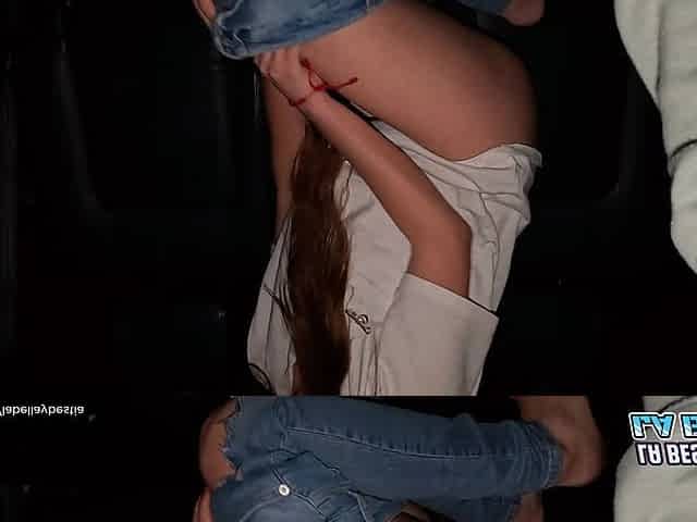My Stepdad Fucks Me Hard in the Car and Cums on My Feet