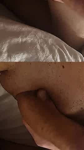 Girlfriend showers while I listen to her hawt mum orgasming on other side of wall, nearly caught