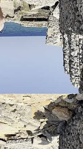 Kinky Monika Fox Destroyed Holes with a Big Dildo in Background of Ruins in Atlantic Ocean