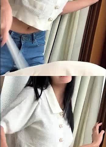 Amateur Asian Chicks Squat To Show Their Panties Off