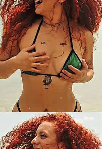 Large Booty Brazillian Redhead Likes Public Anal