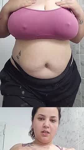 Huge natural melons drop and disclose - Enormous big beautiful woman tease