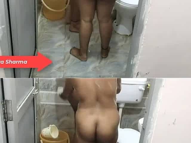 Bathroom Sex of Real Life Indian Couple During Vacation