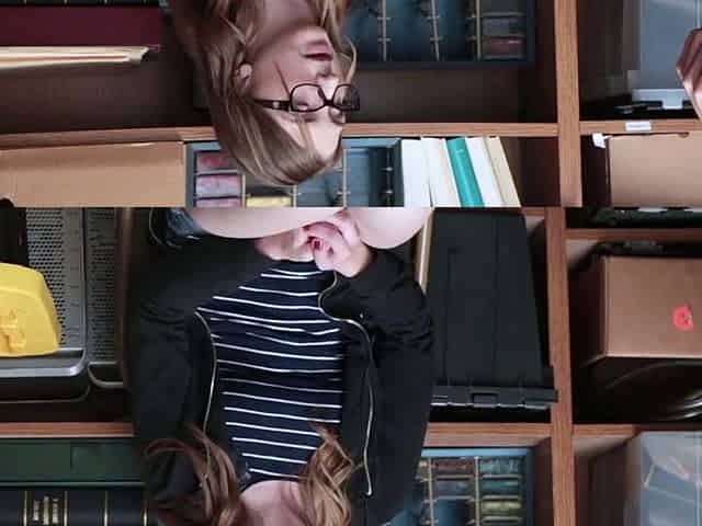 Busty light-haired teen gets a deep facial from her