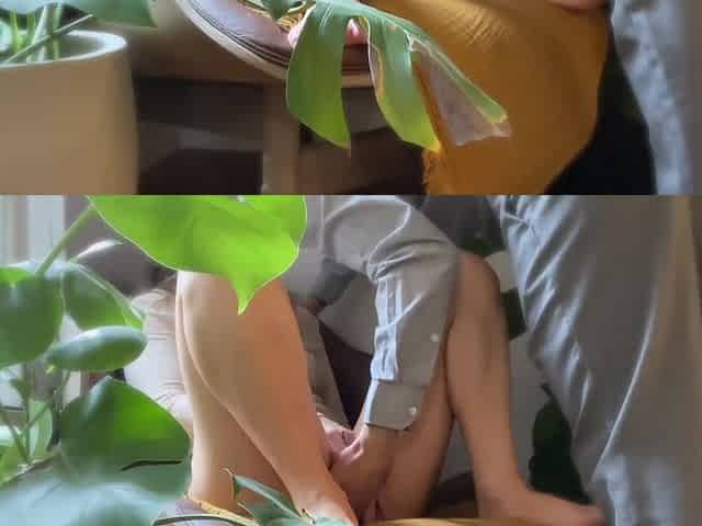 Tinder Hookup Sits on Thick Cock: Latina Panty Party
