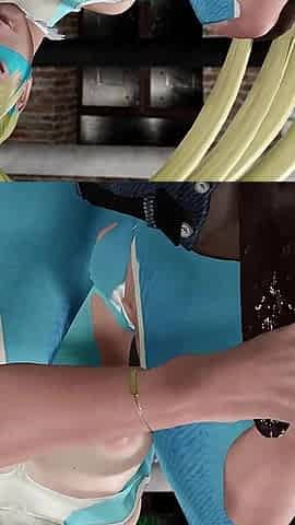 R. Mika Feet to Cock Wrestling