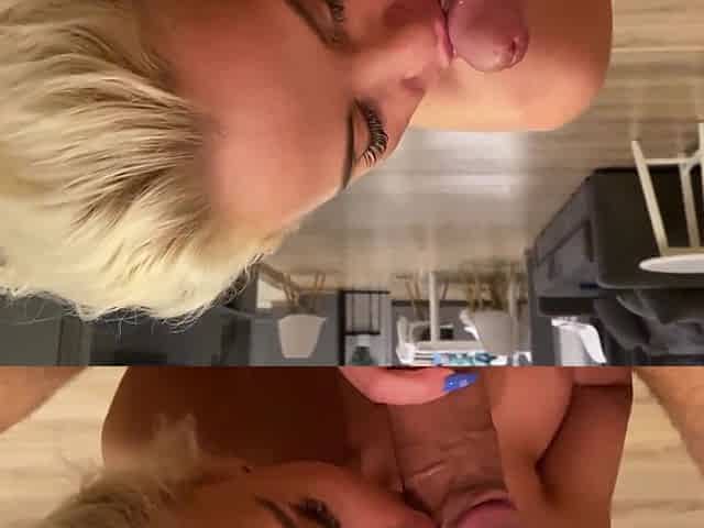 Skinny Ukrainian Ballerina Lara Frost POV Blowjob with Dirty Talk