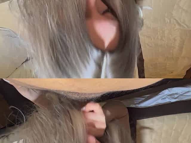 Sexy Golden-haired Cop Gives a Wet Oral job on Duty