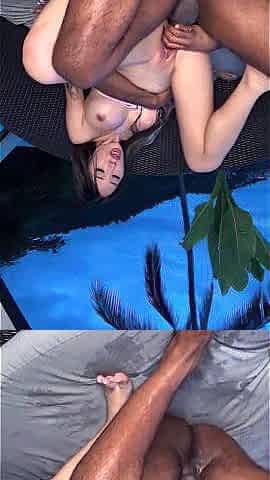 Big cocks fuck asian redhead hard and she loves it in hd