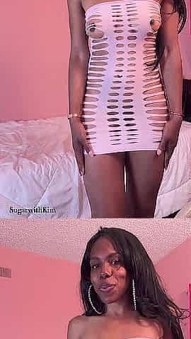 Pink Transparent Dress Try On.