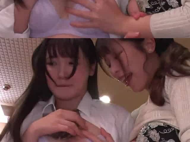 Japanese Lesbian Teen Passion Ignites in Public Humiliation Heat