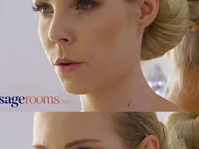 Czech blondes Emily Bright and Florent Russell lesbian facesitting orgasm