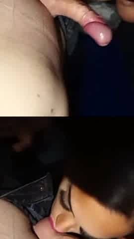 Young blow slut swallows a lot of cum in the porn cinema