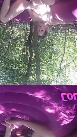 Blowjob and Facial in the Woods, Fucking on a Inflatable Mattress in the Woods