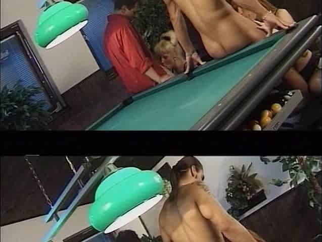 Pool Table Double Penetration Redhead Orgy