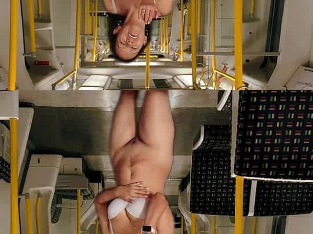 PREVIEW OF STRIPPING AND MASTURBATING ON METRO WITH AGARABAS AND OLPR