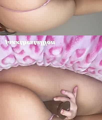Stuffing My Pussy with This BBC Dildo