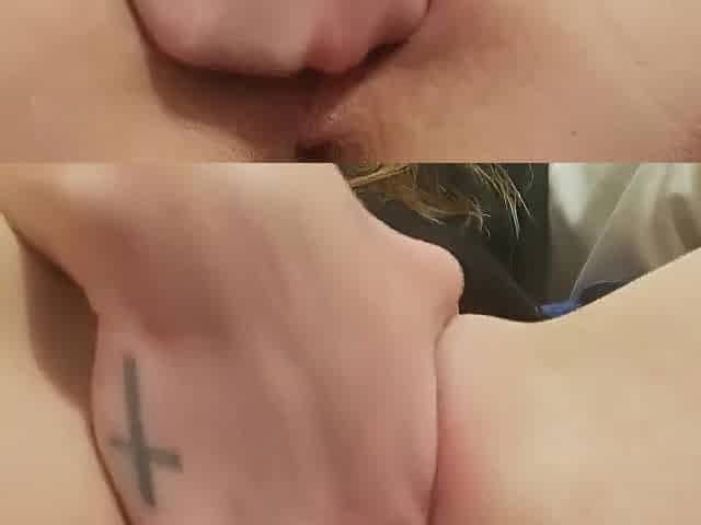 Shy lady playing with herself