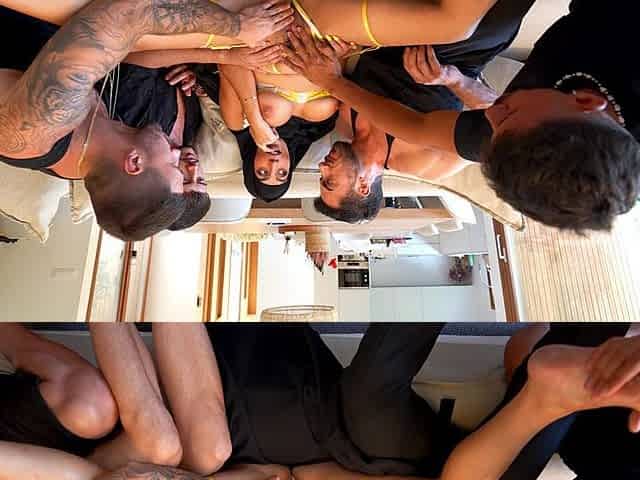 Muslim Aaliyah Yasin Gets Fucked by 4 Big Cocks
