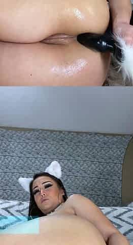 Amateur brunette ariana marie solo toying