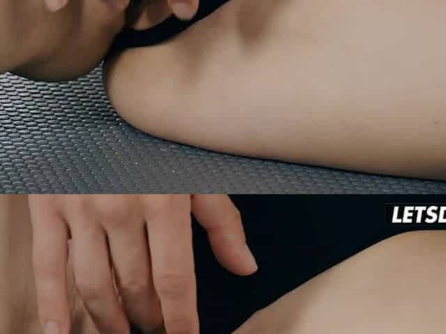 Tattooed Pumped up Honey Gets Her Vagina and Butt Licked in Full Splits