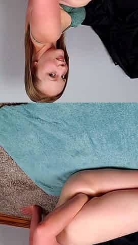 Amateur girl with great ass masturbates
