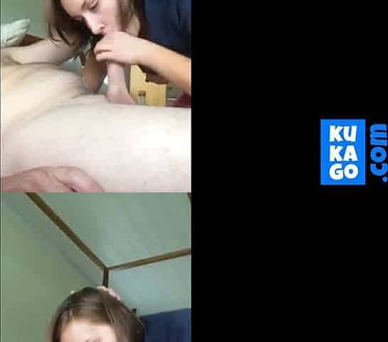 Choking on a Big Cock - Amateur Babe Swallows Cum