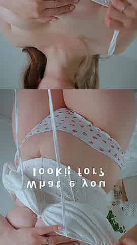 MILF Puts a White Blouse on Her Large Breasts