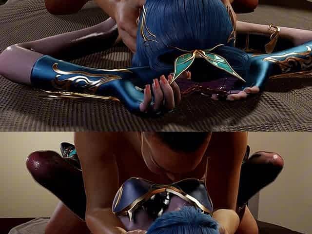 3D Cute Cosplay Babe Wearing Sexy Dress Got Fucked by Fat Dick