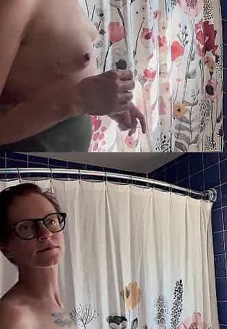 Topless Tooth Brushing!