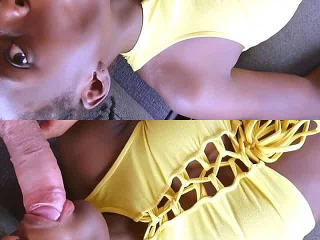 Busty Ebony GF Hardcore Doggystyle Outdoors