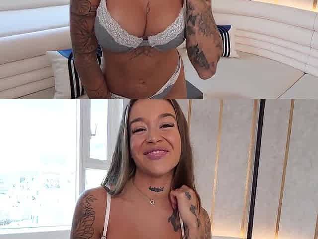 Tattooed Babe Katty Soarez Enjoys A Proper Pounding And double penetration